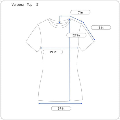 Versona Short Sleeve Top Women's Size Small - Image 5