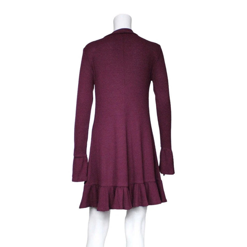 Express Long Sleeve Knee Length Dress Women Size Medium - Image 3