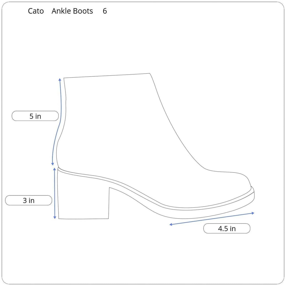 Cato Ankle Boots Women Size 6 - Image 10