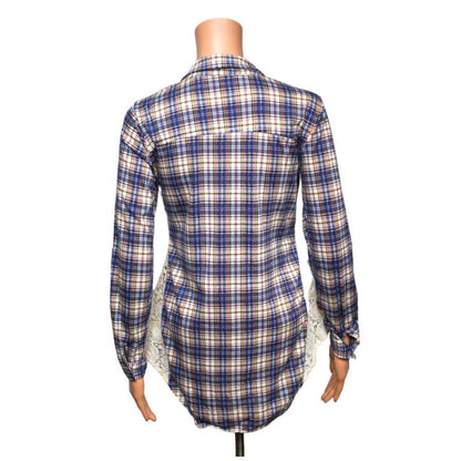 Passport Long Sleeve Button Up Shirt Women's Size Small - S / Blue - Image 3