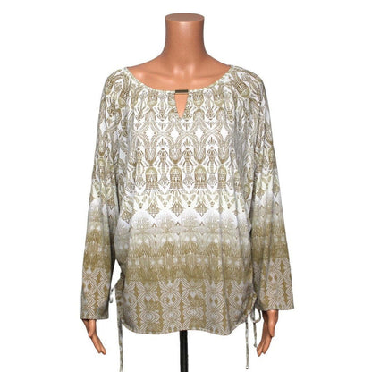 New Directions Long Sleeve Top Women's Size Large - L / Beige - Image 1