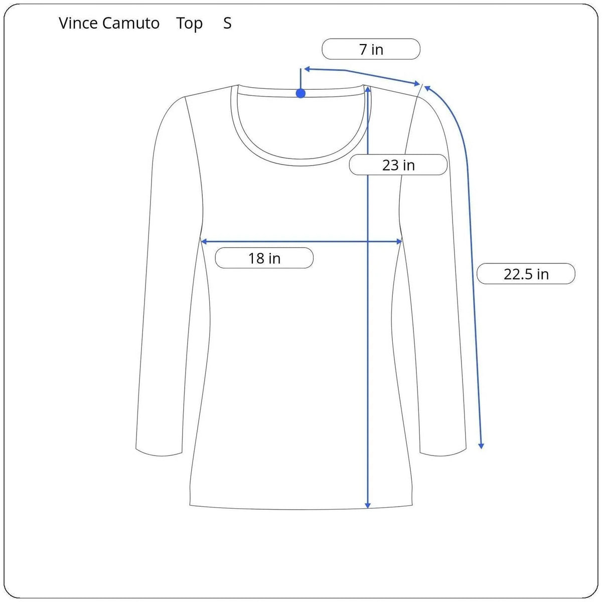 Vince Camuto Long Sleeve Wrap Top Women's Size Small - S / Black - Image 5