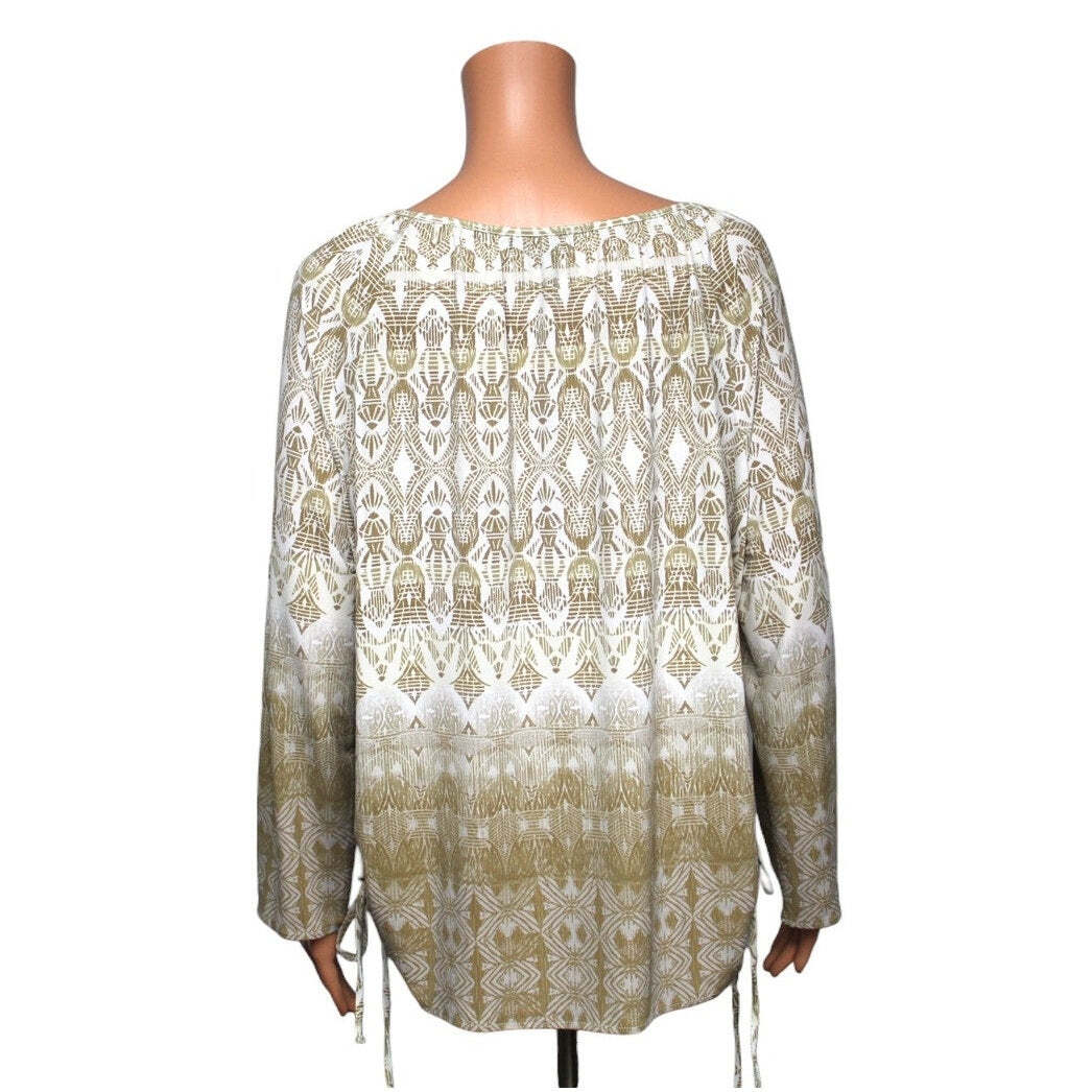New Directions Long Sleeve Top Women's Size Large - L / Beige - Image 3
