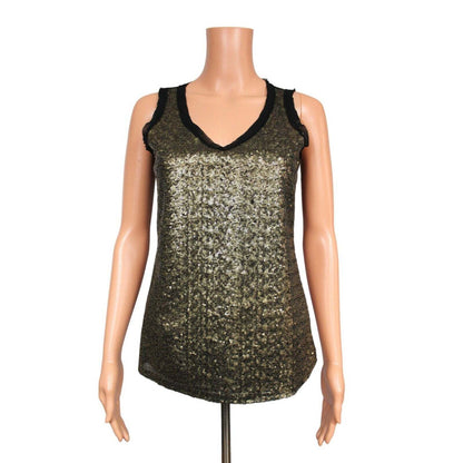 Keren Hart Sleeveless Top Women's Size Small - S / Gold - Image 1