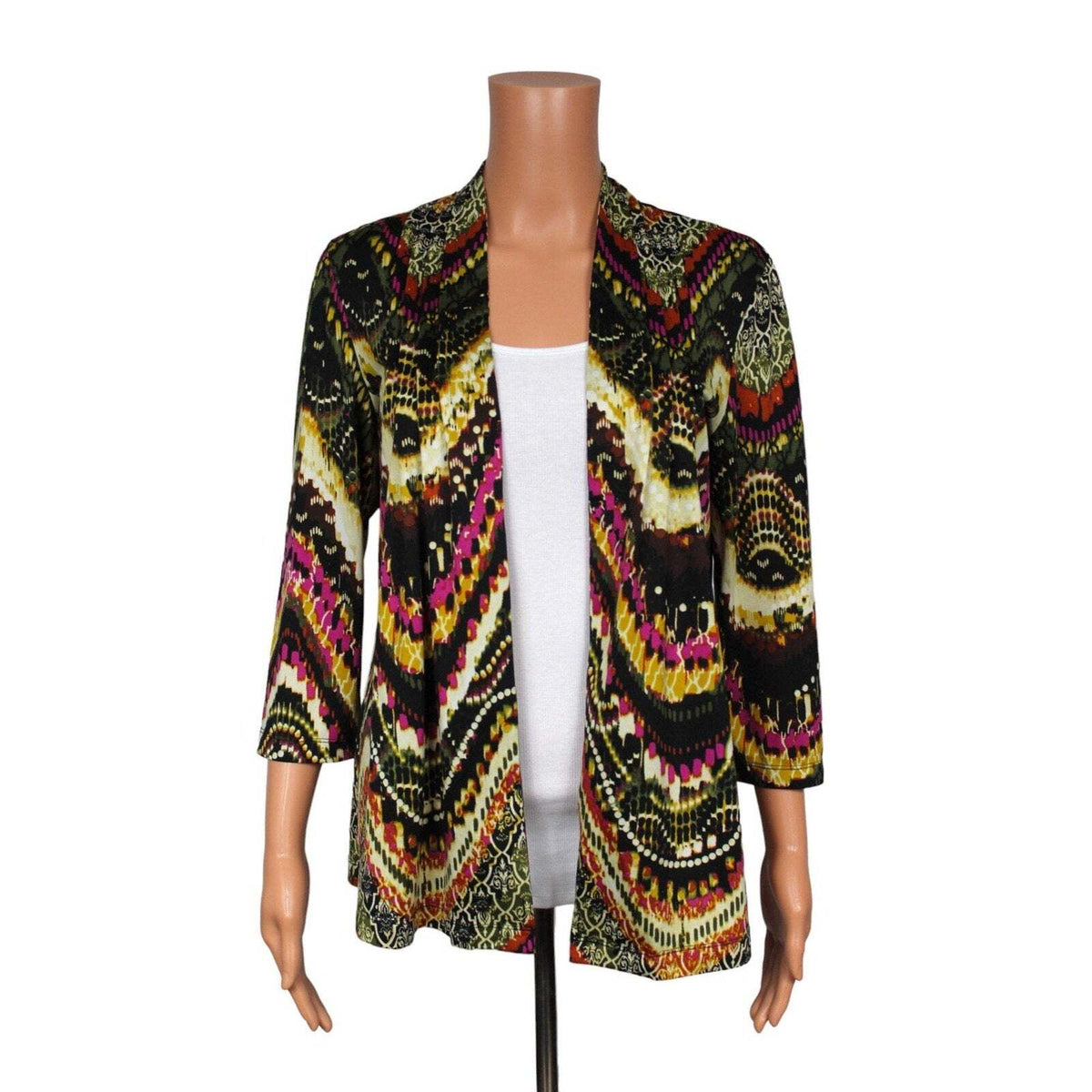 Cato 3/4 Sleeve Cardigan Women's Size Medium - M / Black - Image 1