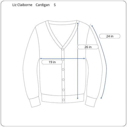 Liz Claiborne Long Sleeve Cardigan Women's Size Small - Image 5