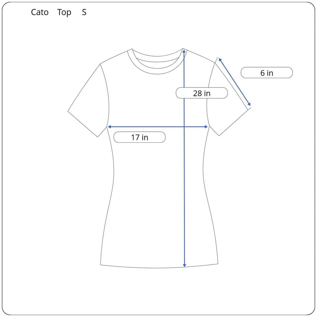 Cato Short Sleeve Top Women's Size Small - Image 5