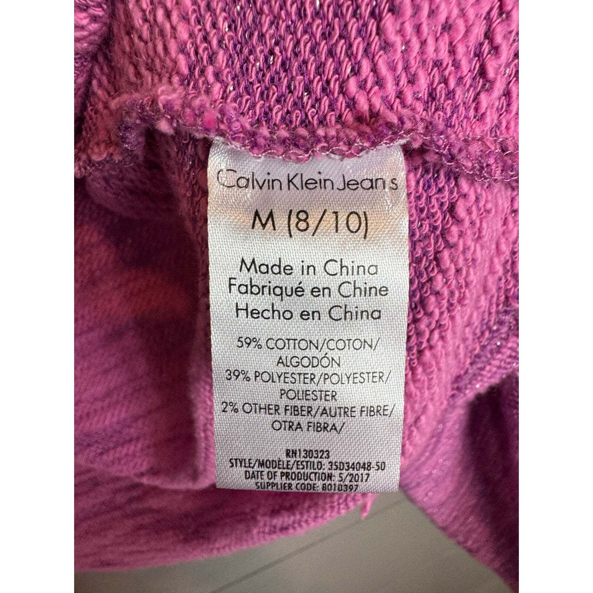 Calvin Klein Jeans Long Sleeve Cardigan Girl's Size Medium (8/10) - Image 5