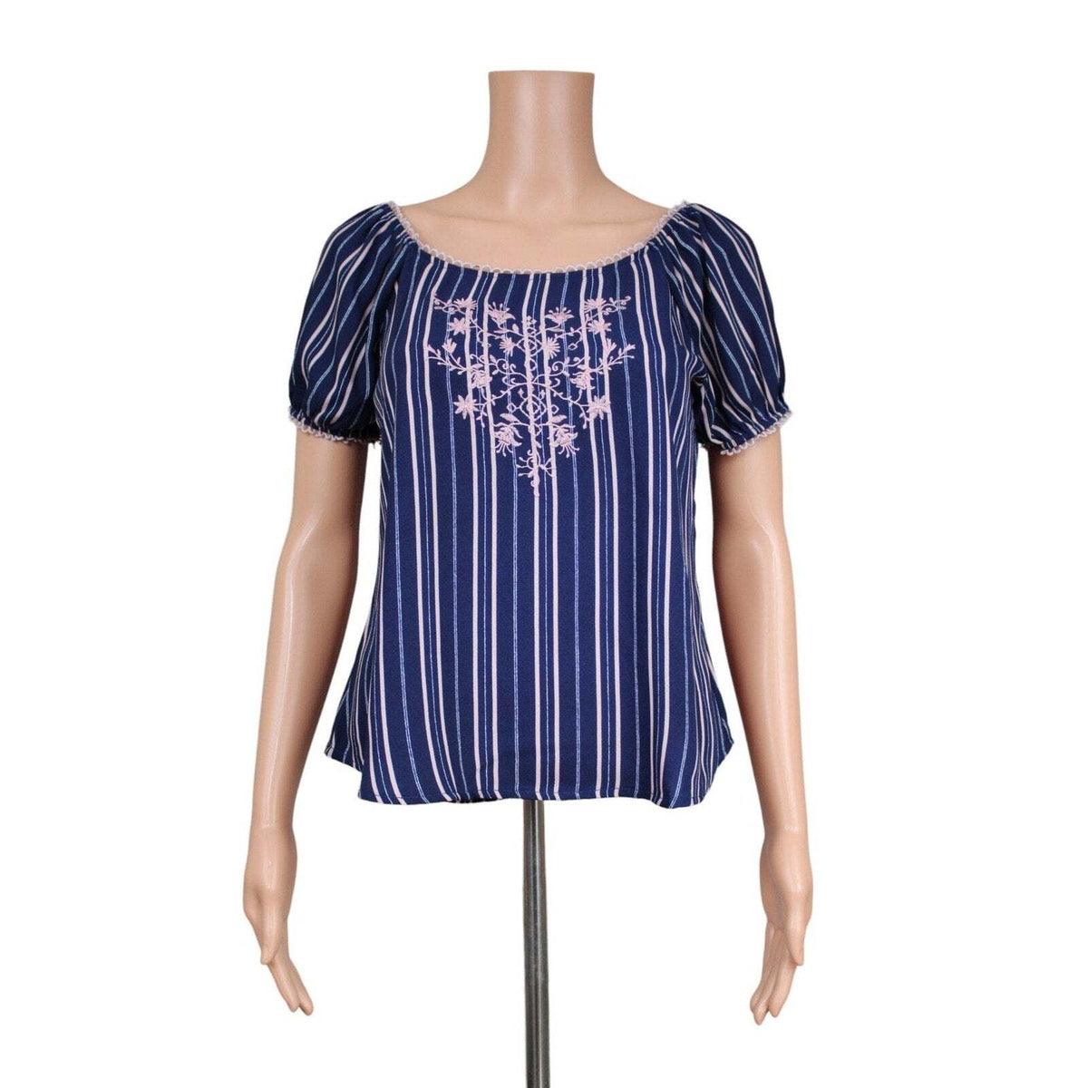 EAM Short Sleeve Top Women's Size Small - S / Navy - Image 1