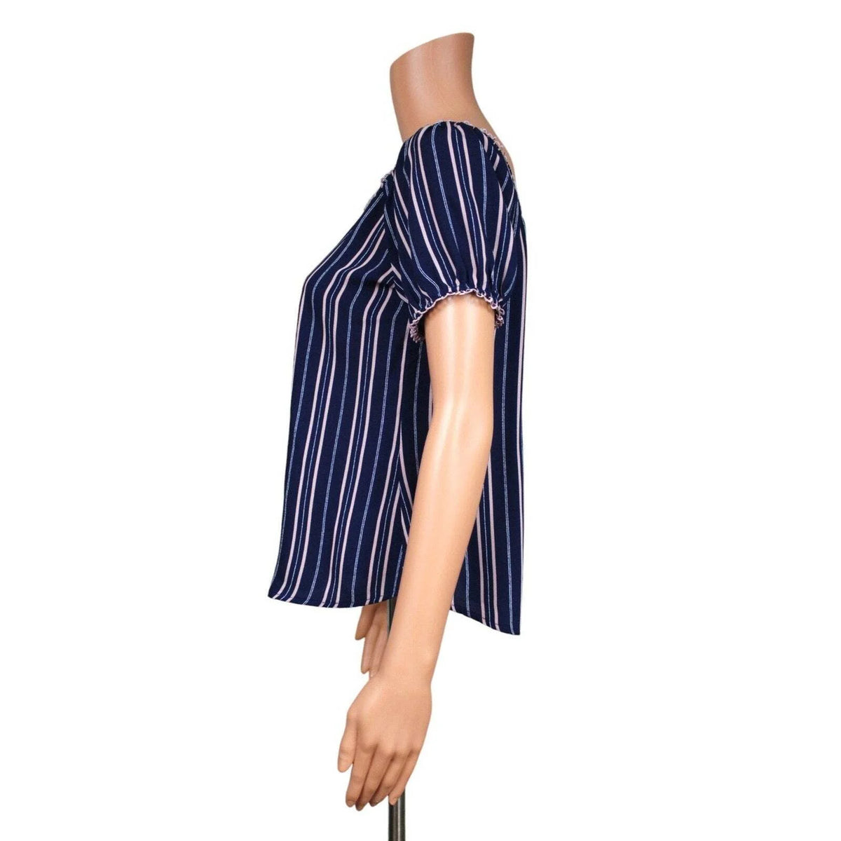 EAM Short Sleeve Top Women's Size Small - S / Navy - Image 4