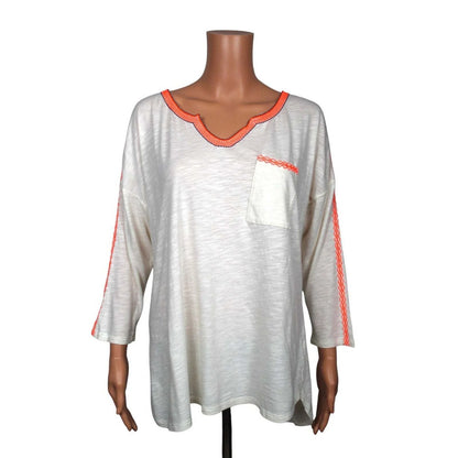 Old Navy 3/4 Sleeve Top Women's Size Large - L / Cream - Image 1