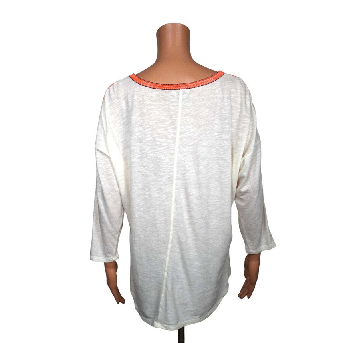 Old Navy 3/4 Sleeve Top Women's Size Large - L / Cream - Image 3