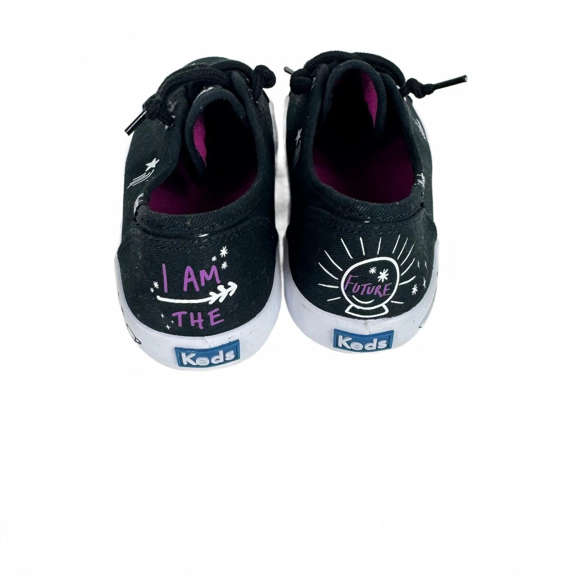 Keds Black and White Slip-on Girl's Shoe Size 2 Big Kids - Image 4