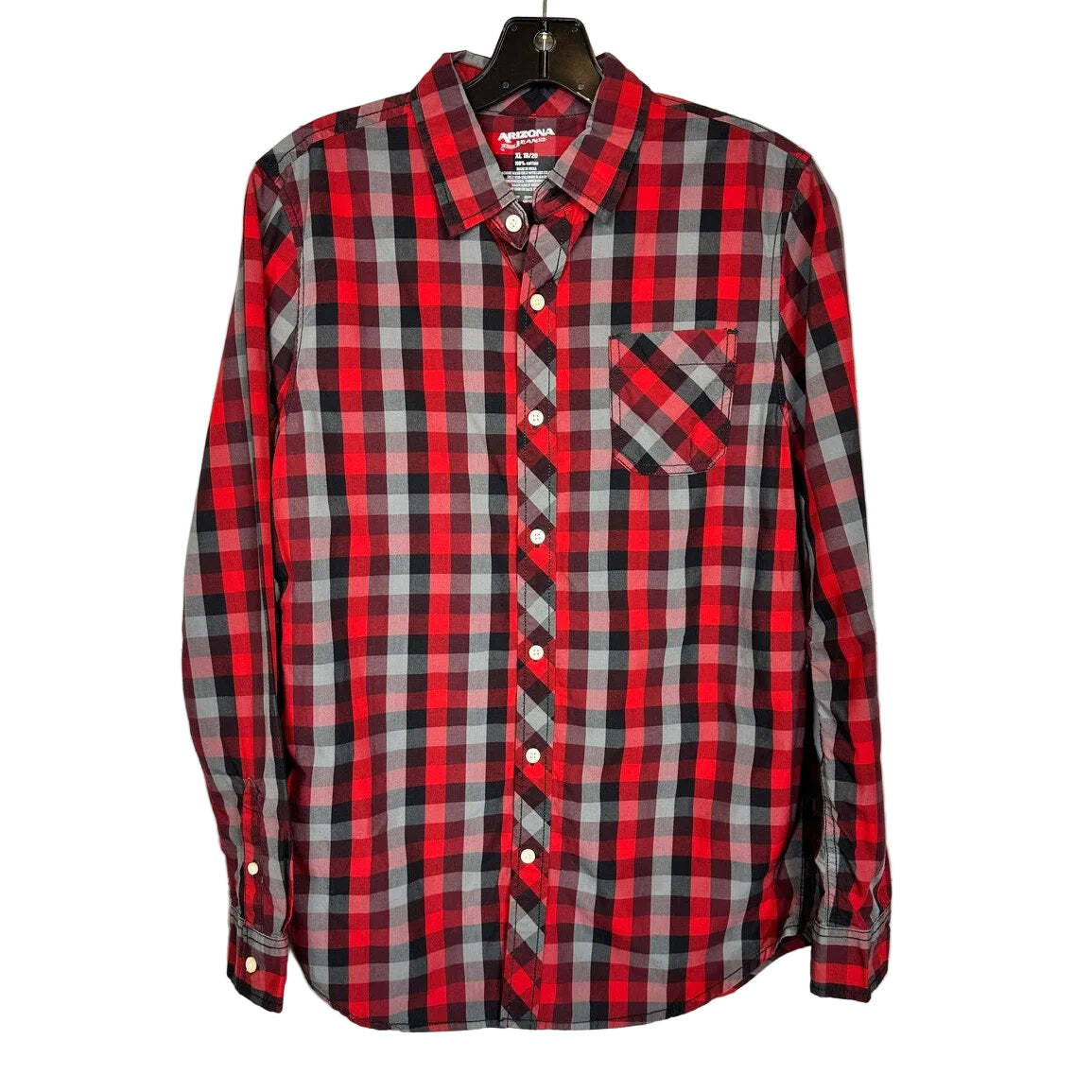 Arizona Long Sleeve Button Up Shirt Boy's Size XL (18/20) - Image 1