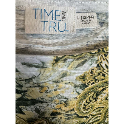 Time and Tru Long Sleeve Top Women's Size Large - Image 4