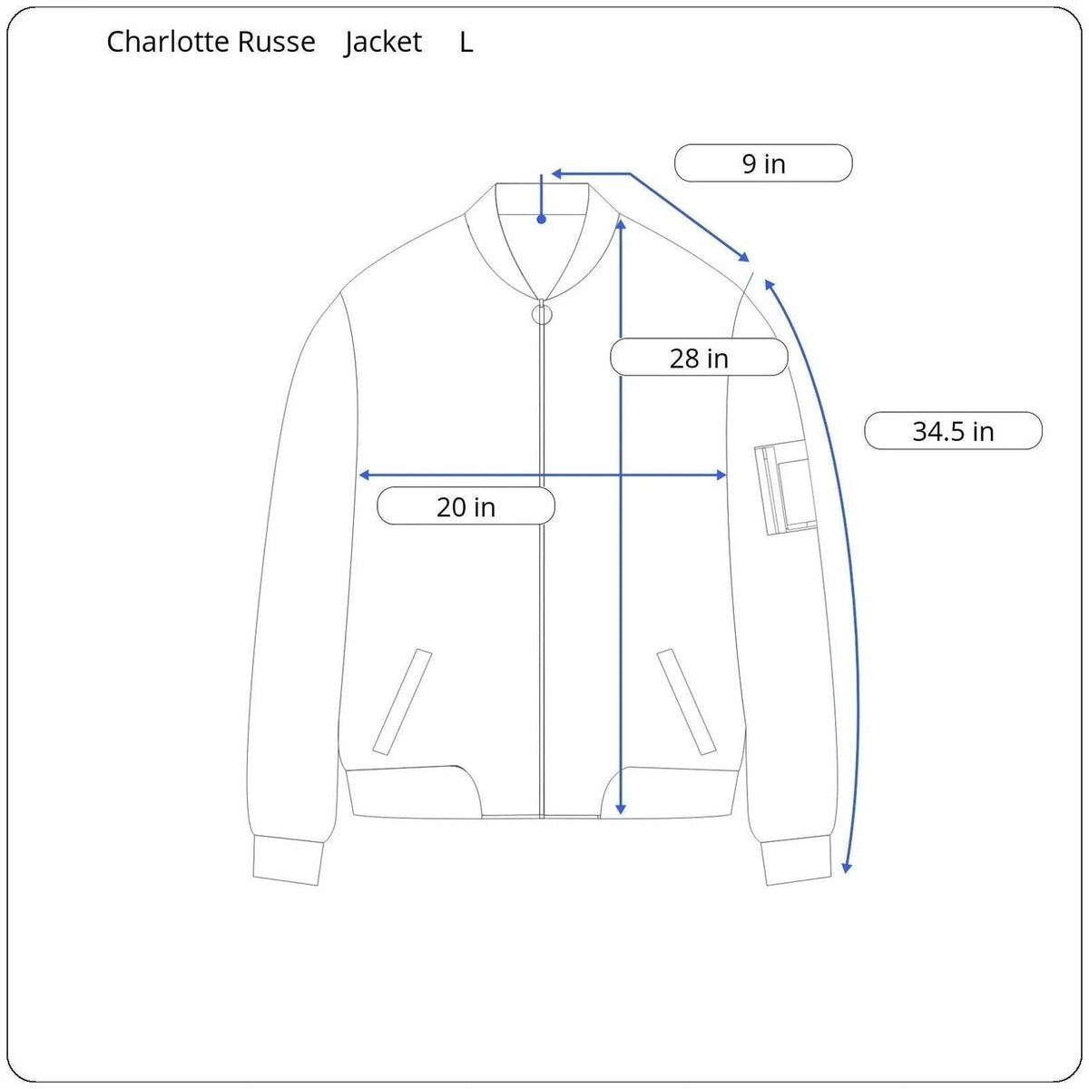 Charlotte Russe Long Sleeve Jacket Women's Size Large - Image 5
