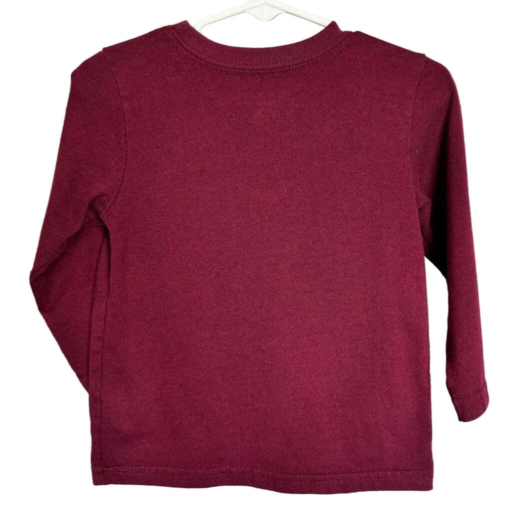Garanimals Long Sleeve T-Shirt Boy's Size 2t - 2T/2 / Burgundy - Image 2