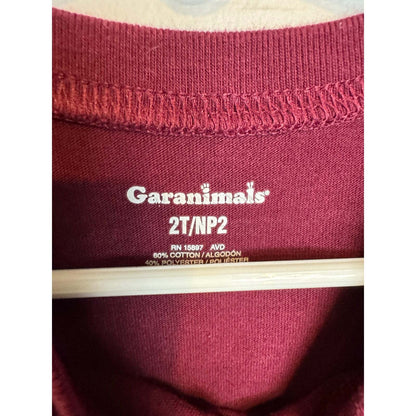 Garanimals Long Sleeve T-Shirt Boy's Size 2t - 2T/2 / Burgundy - Image 3