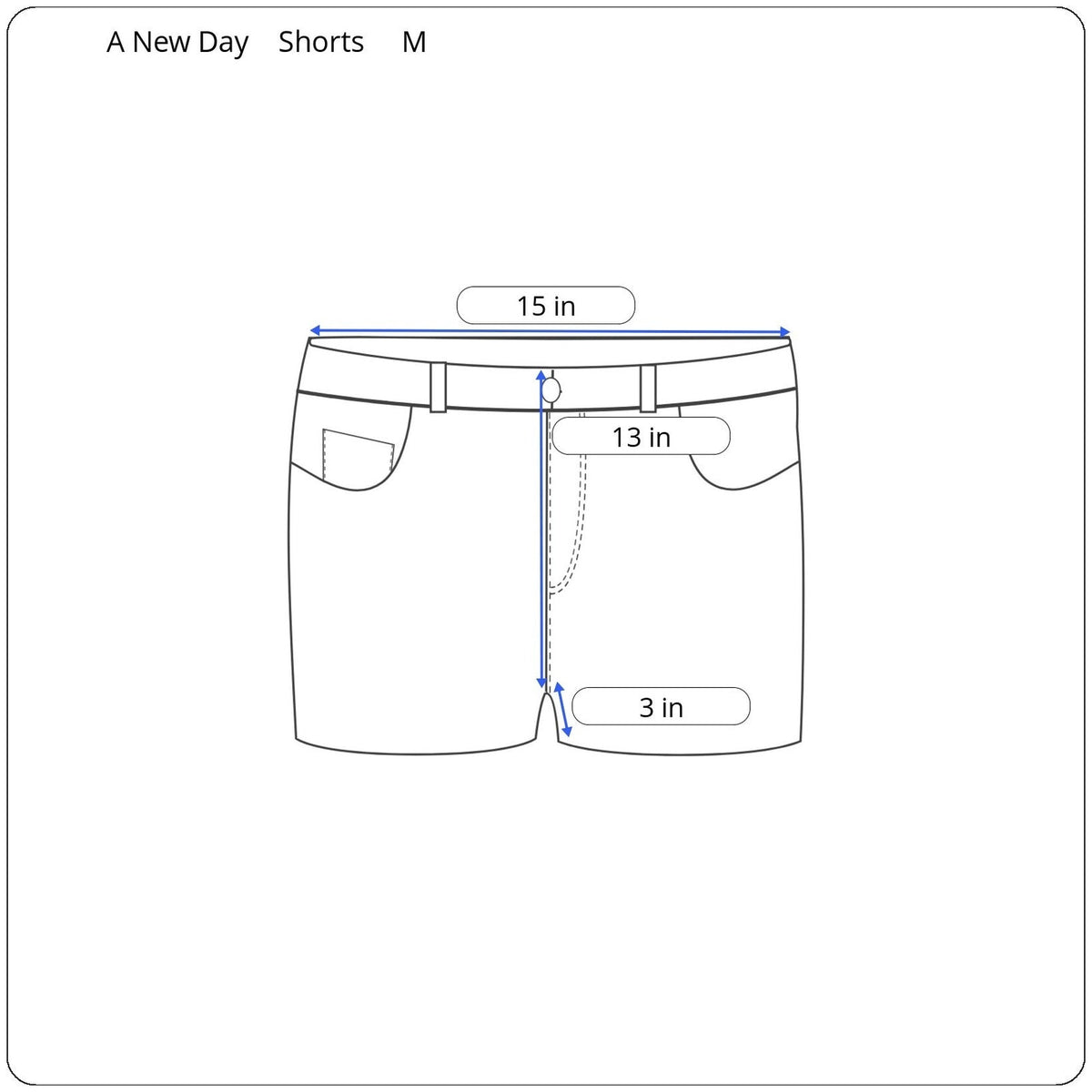 A New Day Shorts Women's Size Medium - Image 5
