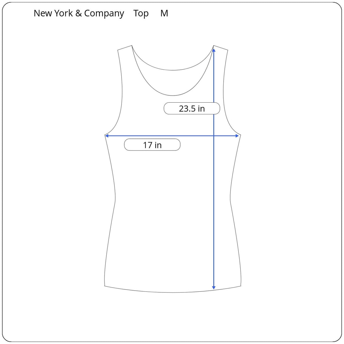 New York & Company Sleeveless Top Women's Size Medium - Image 5