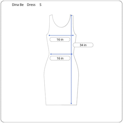 Dina Be Sleeveless Dress Women's Size Small - Image 5
