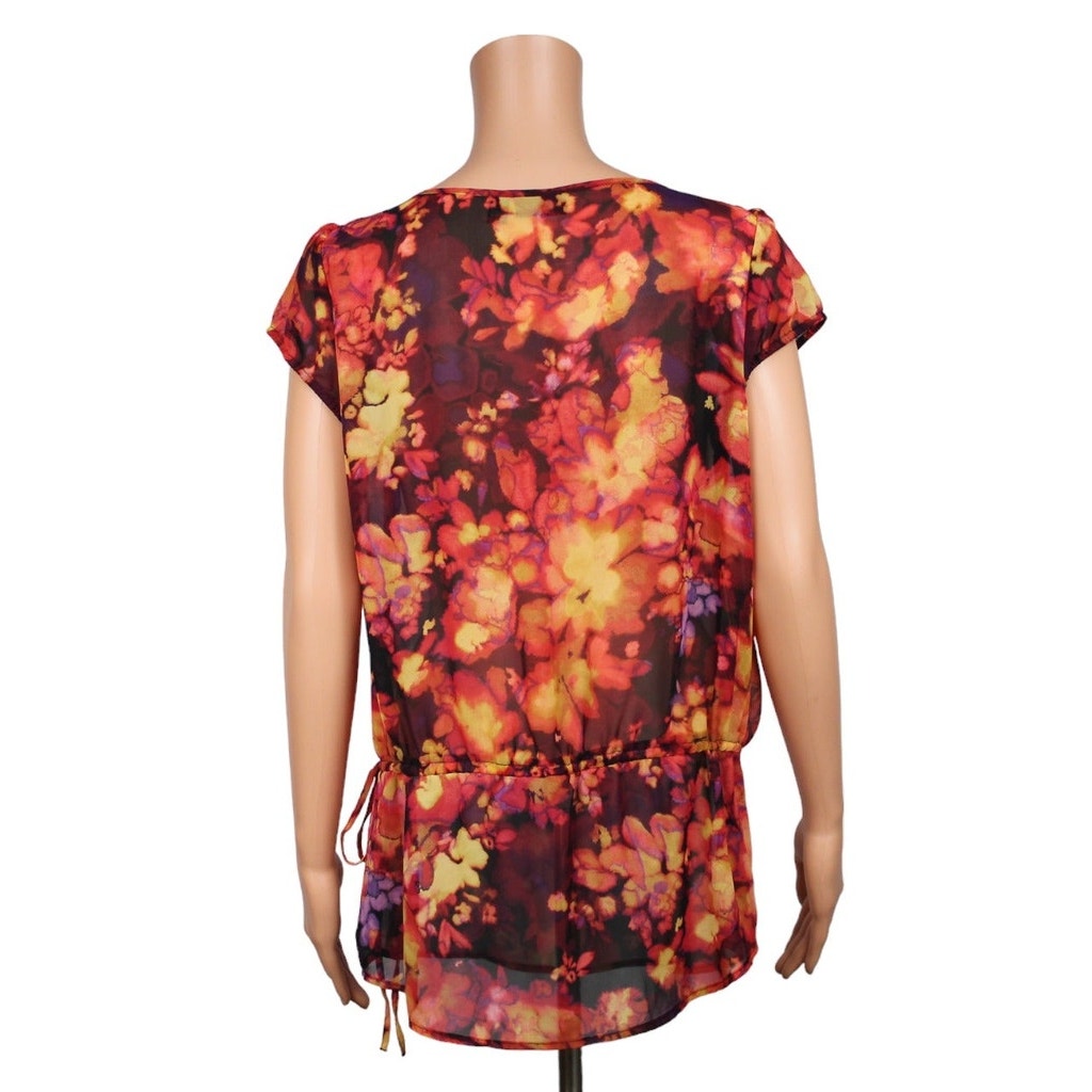 A.N.A. Short Sleeve Sheer Top Women's Size Medium - Image 3
