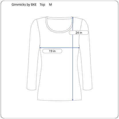 Gimmicks by BKE Long Sleeve Sheer Top Women's Size Medium - Image 5