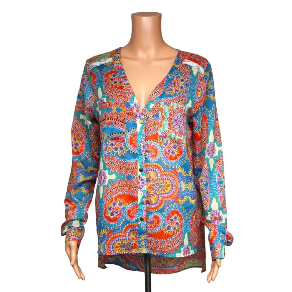 Gimmicks by BKE Long Sleeve Sheer Top Women's Size Medium - Image 1