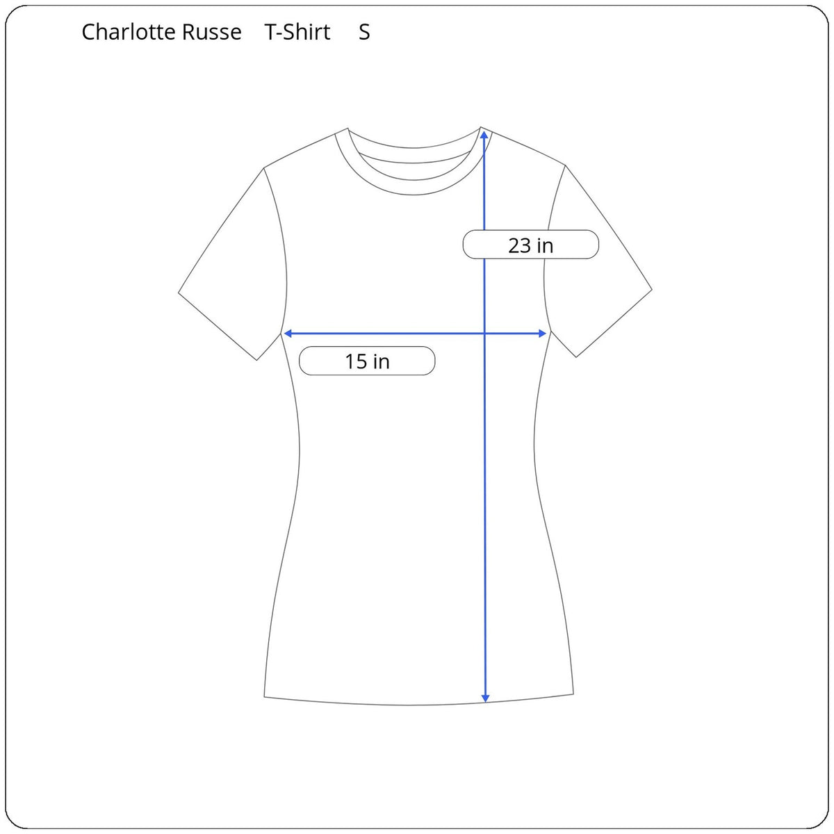 Charlotte Russe Short Sleeve T-Shirt Women's Size Small - Image 5