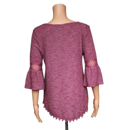 Wall Flower 3/4 Sleeve Top Women's Size Large - Image 3