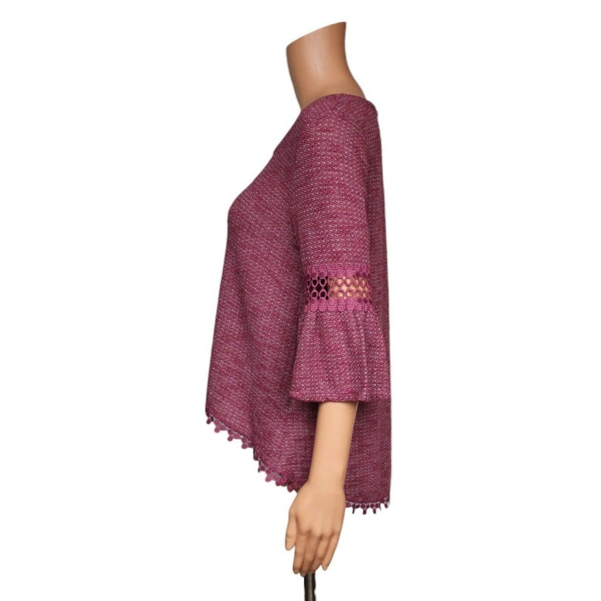 Wall Flower 3/4 Sleeve Top Women's Size Large - Image 2