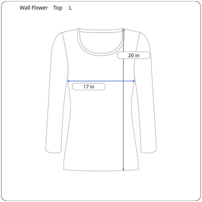 Wall Flower 3/4 Sleeve Top Women's Size Large - Image 5