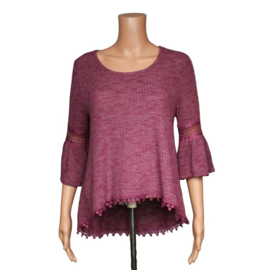 Wall Flower 3/4 Sleeve Top Women's Size Large - Image 1