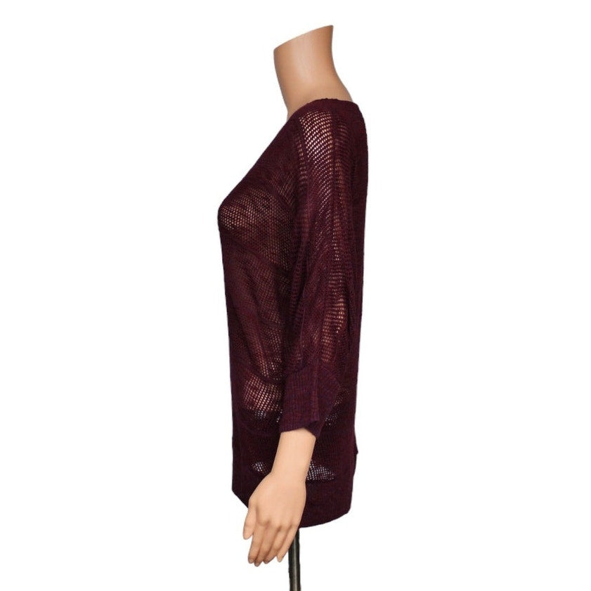 Vanity 3/4 Sleeve Knit Top Women's Size Large - Image 4