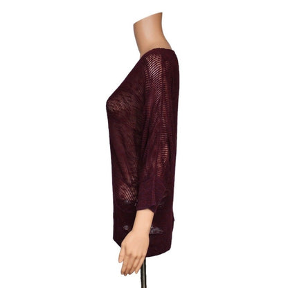 Vanity 3/4 Sleeve Knit Top Women's Size Large - Image 4