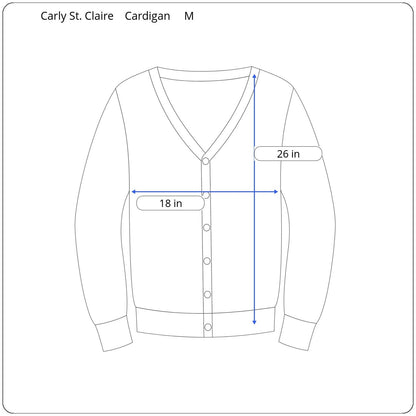 Carly St. Claire Long Sleeve Cardigan Women's Size Medium - Image 5