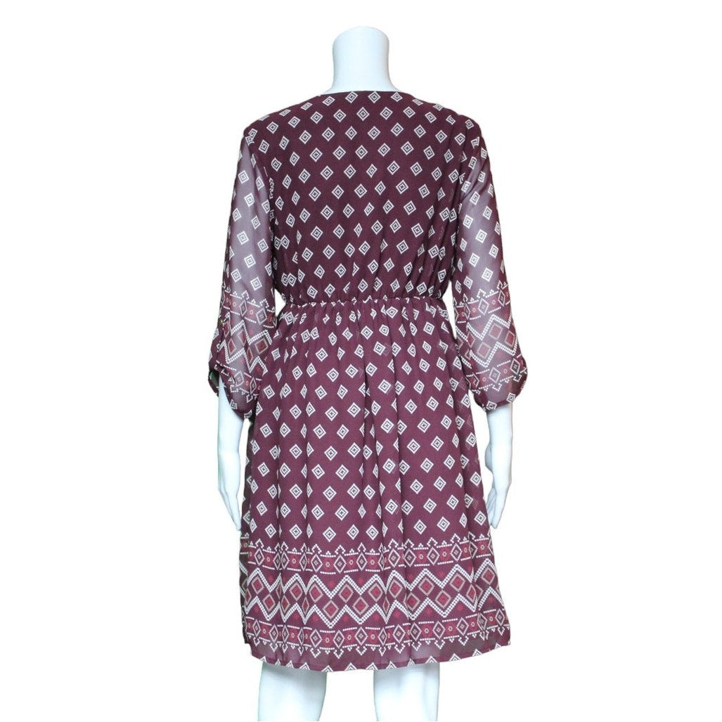 Pink Blush 3/4 Sleeve Dress Women's Size Small - Image 3