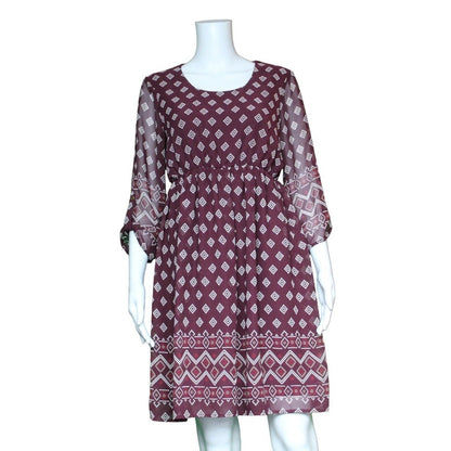 Pink Blush 3/4 Sleeve Dress Women's Size Small - Image 1