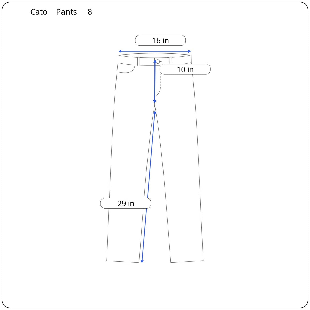Cato Casual Dress Pants Women's Size 8 - Image 5