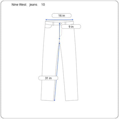 Nine West Straight Jeans Women's Size 10 - Image 5