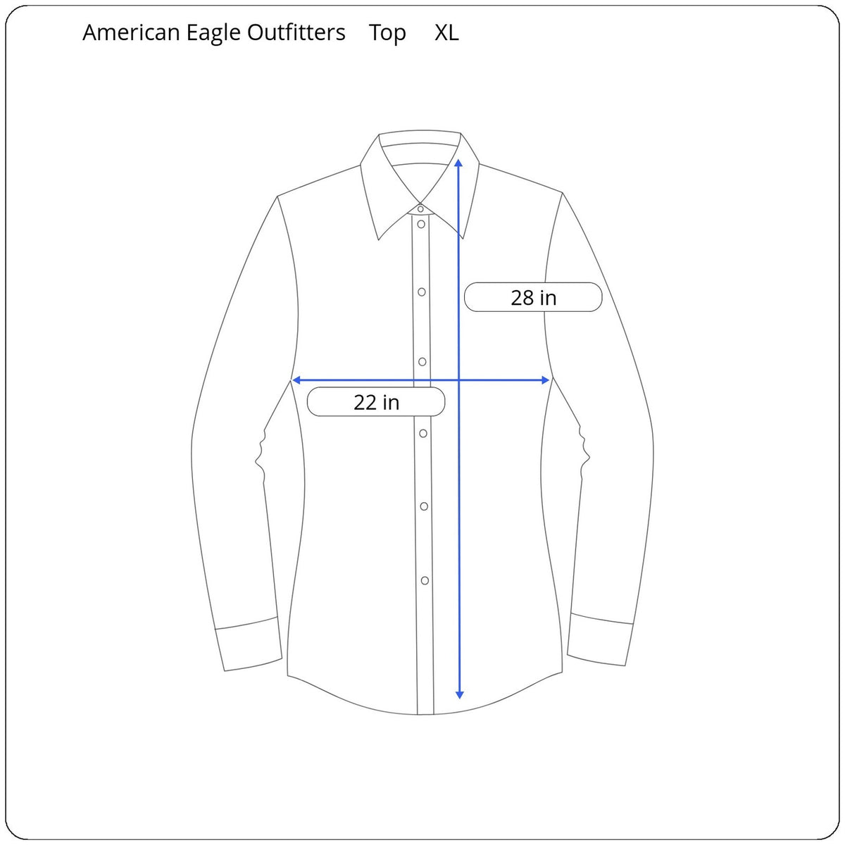 American Eagle Outfitters Button Up Shirt Women's Size XL - Image 5