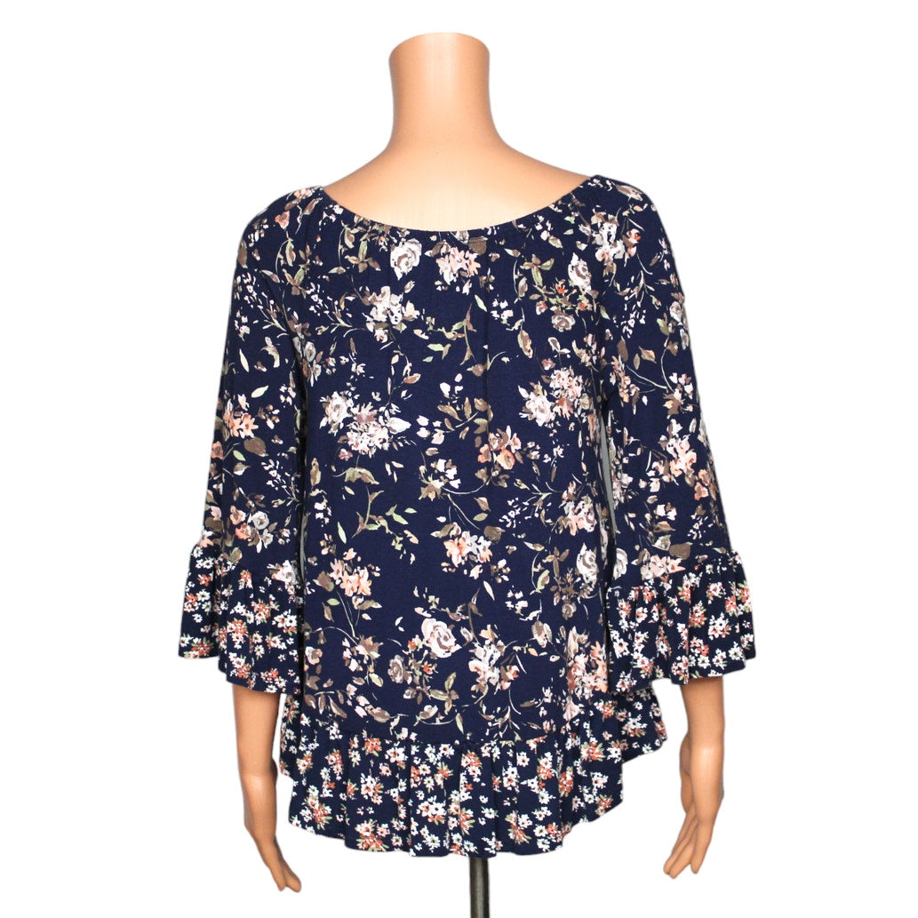 COMO Vintage 3/4 Sleeve Top Women's Size Small - Image 1