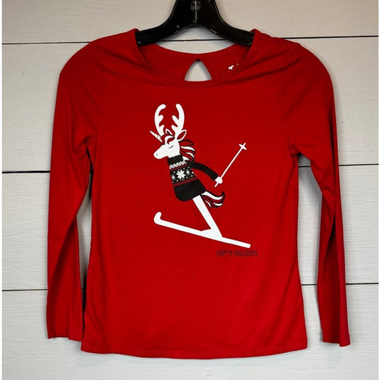 Justice Long Sleeve T-Shirt Girl's Size 10 - Image 1