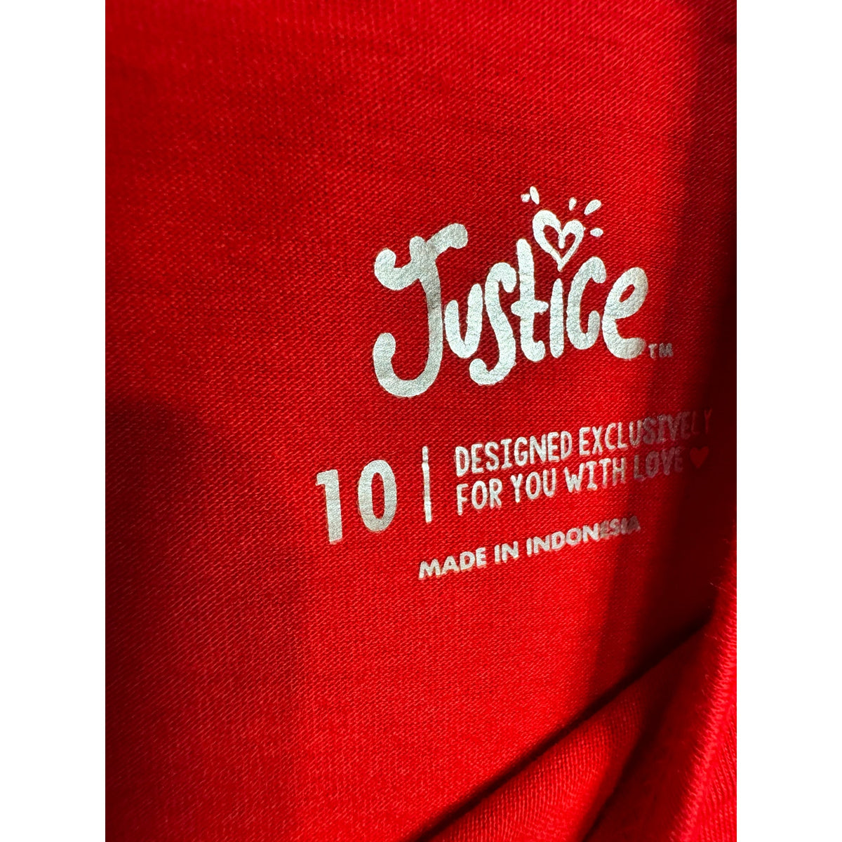 Justice Long Sleeve T-Shirt Girl's Size 10 - Image 4