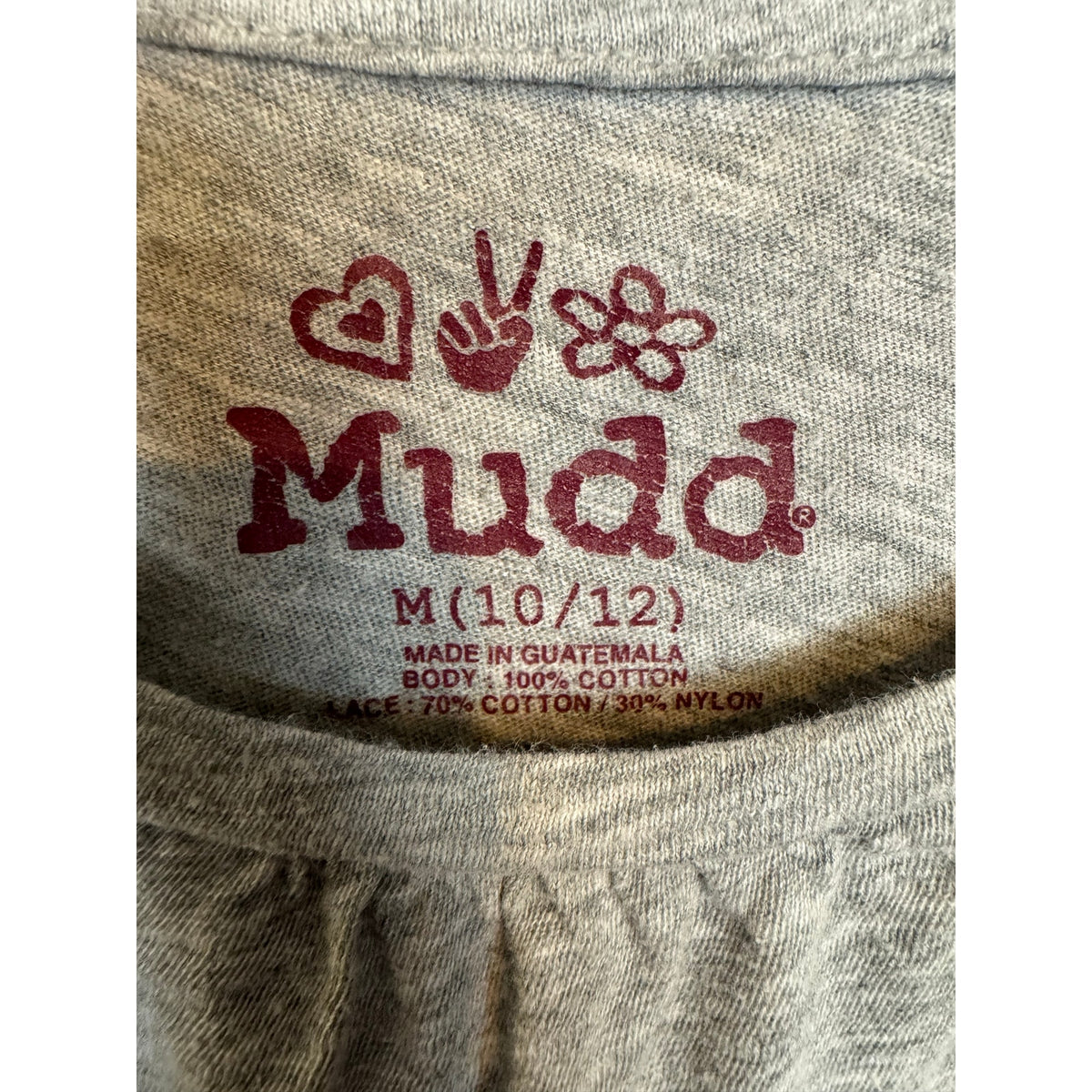 Mudd Short Sleeve Top Girl's Size Medium (10/12) - Image 3