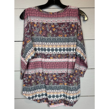 Absolutely Famous 3/4 Sleeve Top Women's Size Medium - Image 2