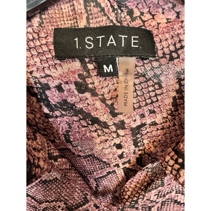 1. State Long Sleeve Sheer Blouse Women's Size Medium - Image 3