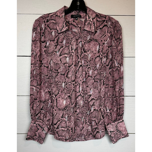 1. State Long Sleeve Sheer Blouse Women's Size Medium - Image 1