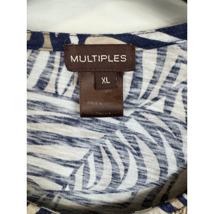 Multiples 3/4 Sleeve Blouse Women's Size XL - Image 3