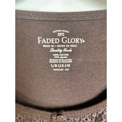 Faded Glory 3/4 Sleeve Top Women's Size Large - Image 3